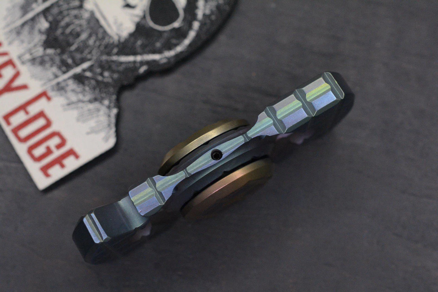 NEW Monkey Edge x Steve Ryan Orbital Frag Bottle Opener Oil Slick Ano w/ME Patch