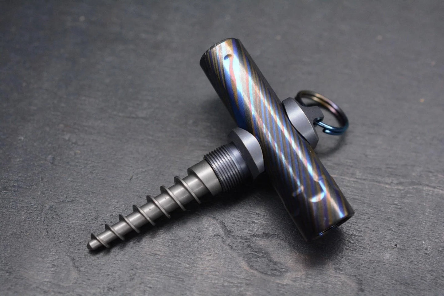 RARE Custom Knife Factory 2 Piece Zircuti Cork Screw/ B.O Re Microtech