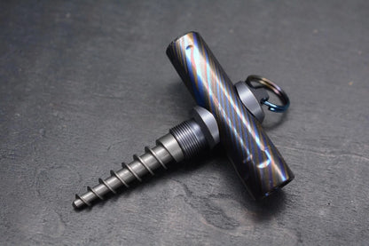 RARE Custom Knife Factory 2 Piece Zircuti Cork Screw/ B.O Re Microtech
