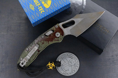 RARE Microtech Stitch-Ram-Lok Outbreak Sig Series w/ Fallout Poker Set & Bead