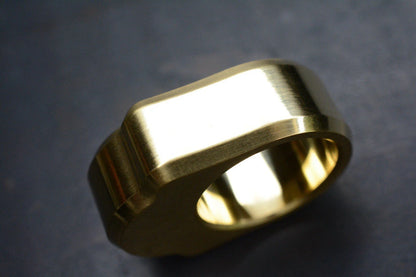 NEW Delicious Fist “Ghost” Scotch Brite Brass GITD Tear Drop Logo Paperweight