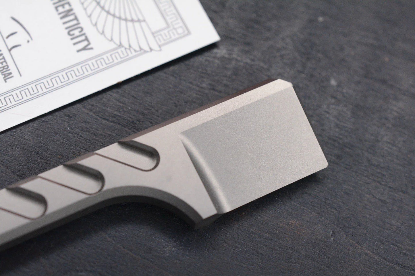 RARE Pharaoh EDC Khopesh Ti Pry Bar Box Cutter w/ COA
