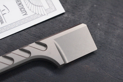 RARE Pharaoh EDC Khopesh Ti Pry Bar Box Cutter w/ COA