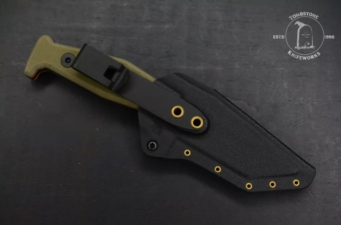 New FISHER EXC BECKWITH COVERT 1/100 OD/ Orange G-10 w/Kydex Sheath Sold Out