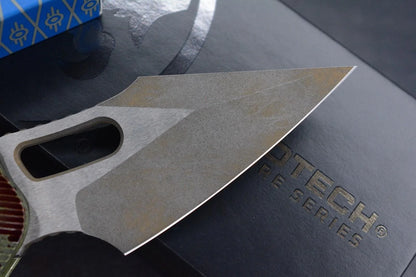 RARE Microtech Stitch-Ram-Lok Outbreak Sig Series w/ Fallout Poker Set & Bead
