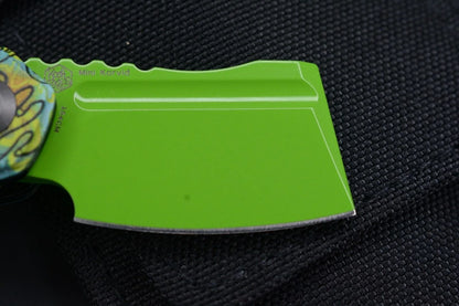 Koch x Kanscept Mini Korvid G10 Undead Green Blade w/Koch St. Paddy Patch & Bead