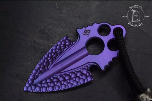 RARE Koch Tool Company Purple TITANIUM Artifakt w/ Custom Molar Bead USA MADE