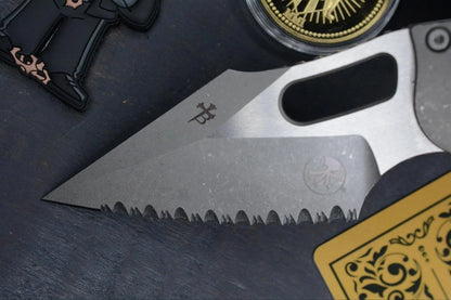 NEW Microtech Manual Stitch Marfione Select - Full Ti/ Frag FULL SERR w/ Playge