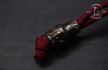 4T5 DESIGN “Bloodline” Titanium Blue Ano w/ Rare Poison Bead & Handkerchief