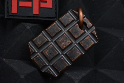 Custom Frag Tag Monkey Edge Frag Pattern Stonewood w/ Monkey Edge Patch