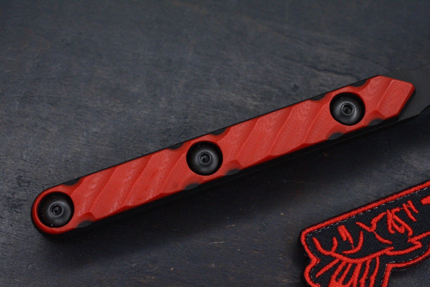 RARE Half Face Blades OSS Spike Red Tail Hawk Special Edition w/ HFB Patch