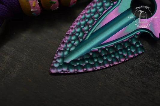 RARE Koch Artifakt Titanium Custom Dessert Warrior Anodized w/ 3x Donut Beads