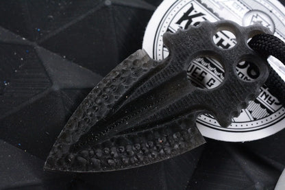 NEW Koch Tools “Artifakt” Arrowhead Pry Bar Black G-10 w/ White Artifakt Bead