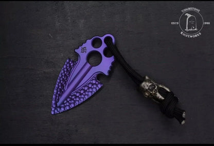 RARE Koch Tool Company Purple TITANIUM Artifakt w/ Custom Molar Bead USA MADE