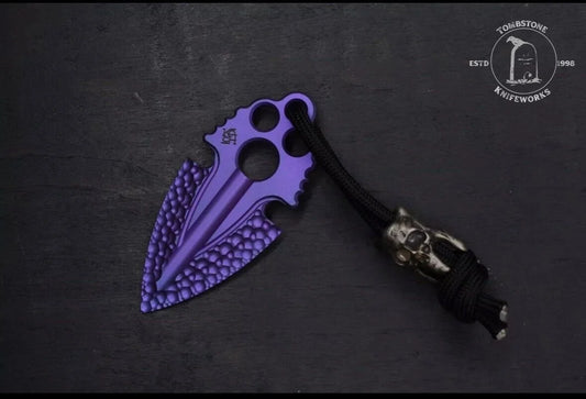 RARE Koch Tool Company Purple TITANIUM Artifakt w/ Custom Molar Bead USA MADE