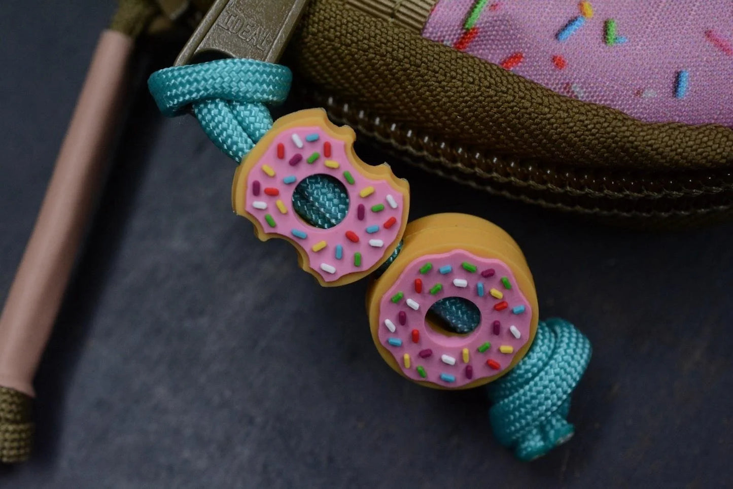 NEW Garage Built Mighty + Pouch Ltd Ed Dessert Warrior w/ Patch & Donut Beads