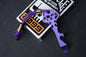NEW Urban EDC Chaves Knives Ti Skeleton Pry Bar Ano-Purple w/Custom Bead Set