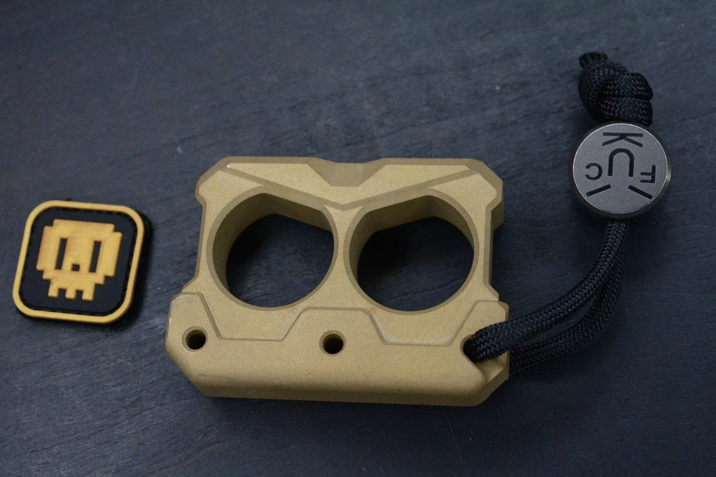 NEW Mat B0t EDC ByCyclops Bead Blast Brass BO w/Patch & Bead Re JRW Koch Playge