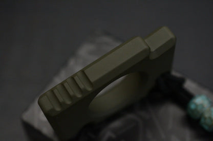 NEW OEGEDC Keystone V2 Bottle Opener OD GREEN w/ Custom Barbell Bead