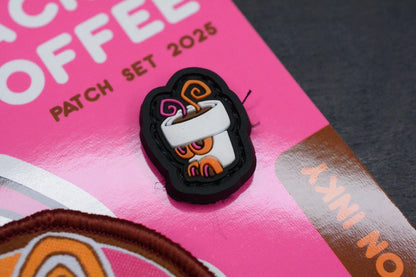 SOLD OUT Inky EDC Krakin Coffee Patch Set 3x Patches Limited Edition Run