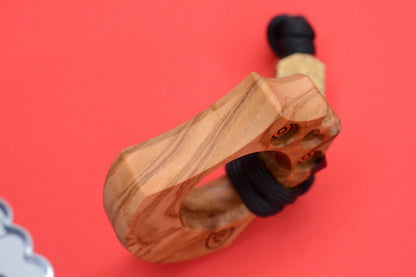NEW Wkrmn Bonehead Wood / Brass Inserts Bottle Opener w/ Brass Etched  Bead