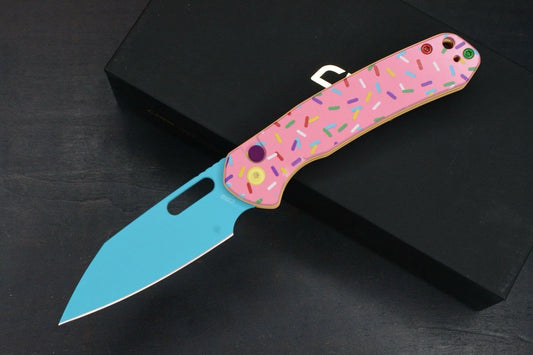 NEW CJRB Alt Pyrite Dessert Warrior Wharncliffe Blade Sprinkle Handle