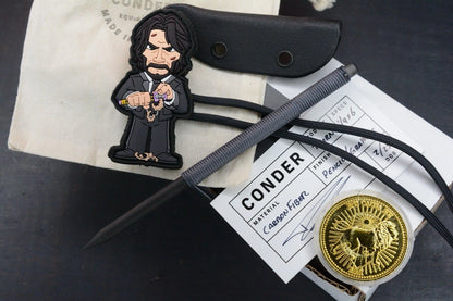 NEW Conder Thorn Fixie Carbon Fiber Pencil/Graphite w/ John Wick Patch & Coin