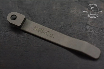 NEW NGMCo CRK Ti Pocket Clip Chris Reeve Nice Guy Machine Co Oxide Finish