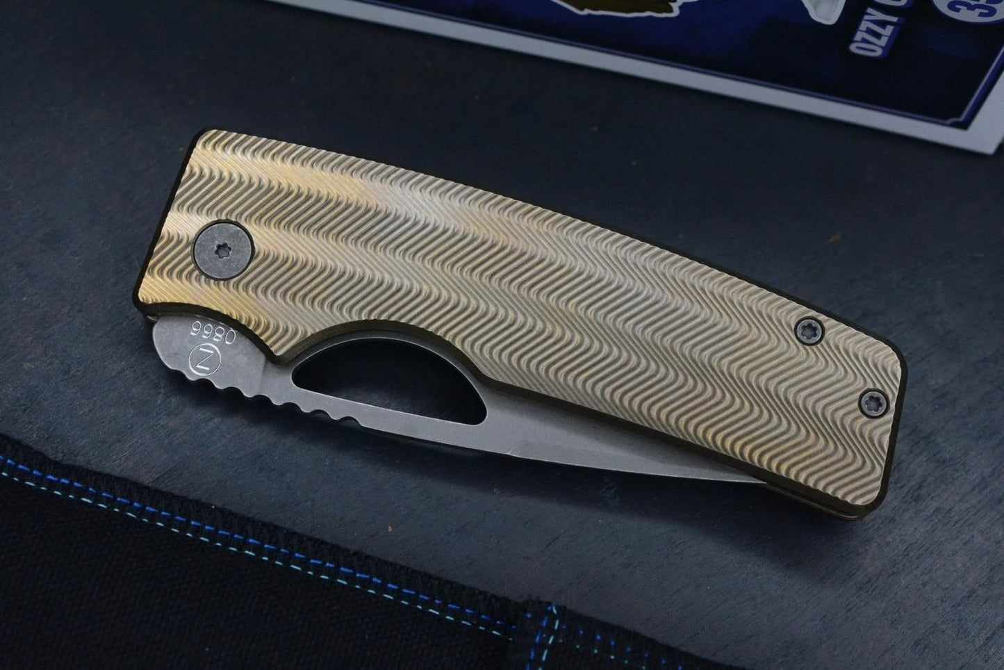 NEW Oz Machine Co Roosevelt XL Bronze Zig Zag Mill - Vanax Blade Ozzy Pop Vinyl