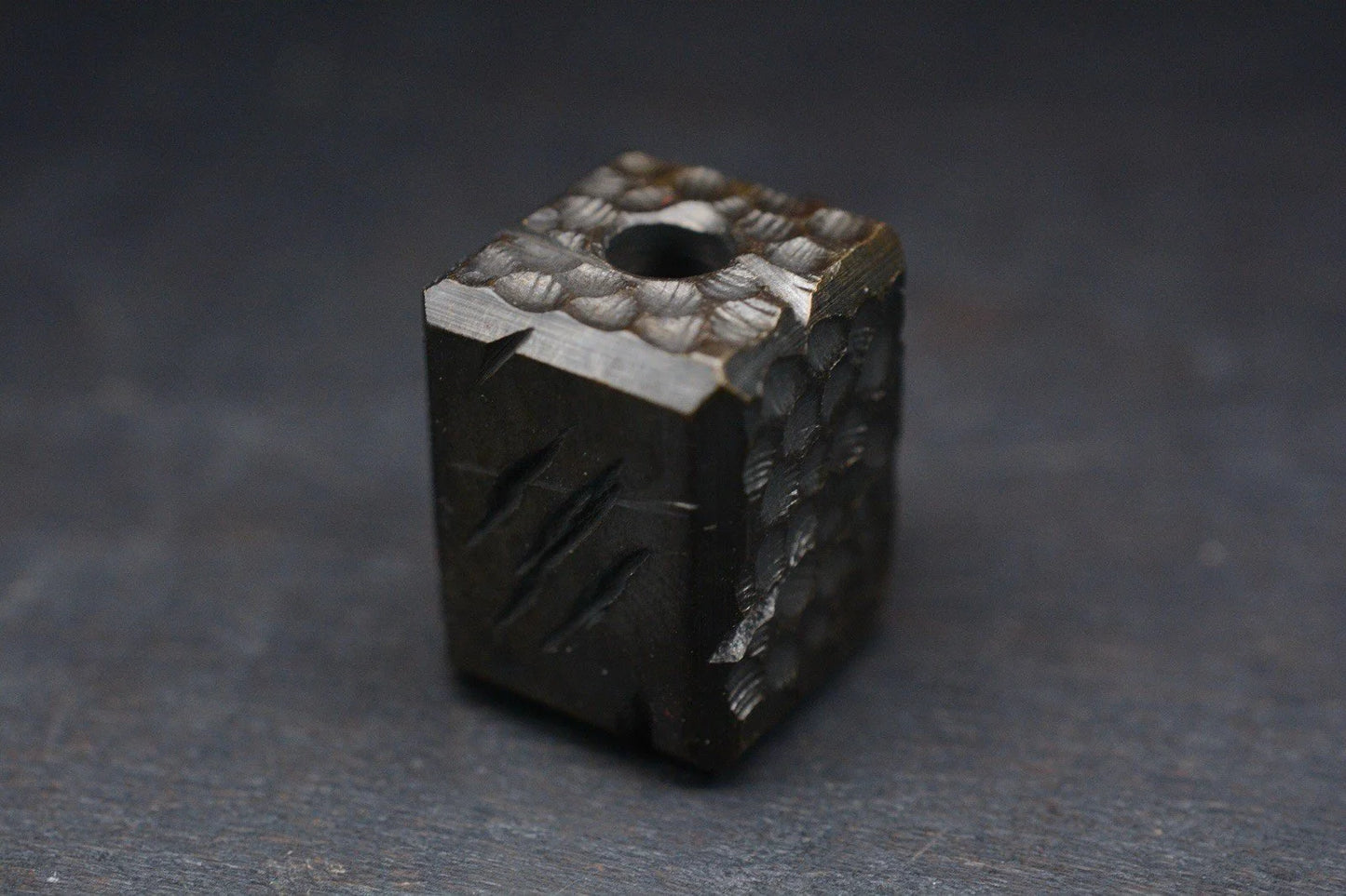 NEW Callum King Hammer Finished Block Crowned Skull Bead Re JRW NGMCo