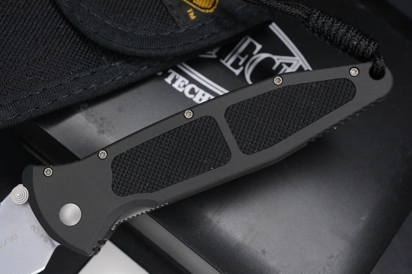 VINTAGE Microtech Mini Socom Elite Bead Blast S/E  08/1998 COMPLETE IN BOX