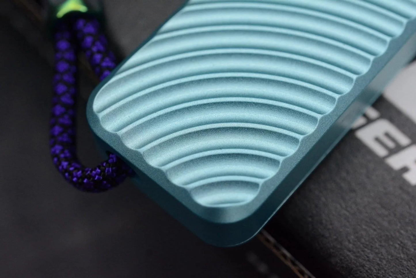 NEW RIVERY MFG x Cad Lab Zero Knife Teal Finish OG w/ Custom Bead