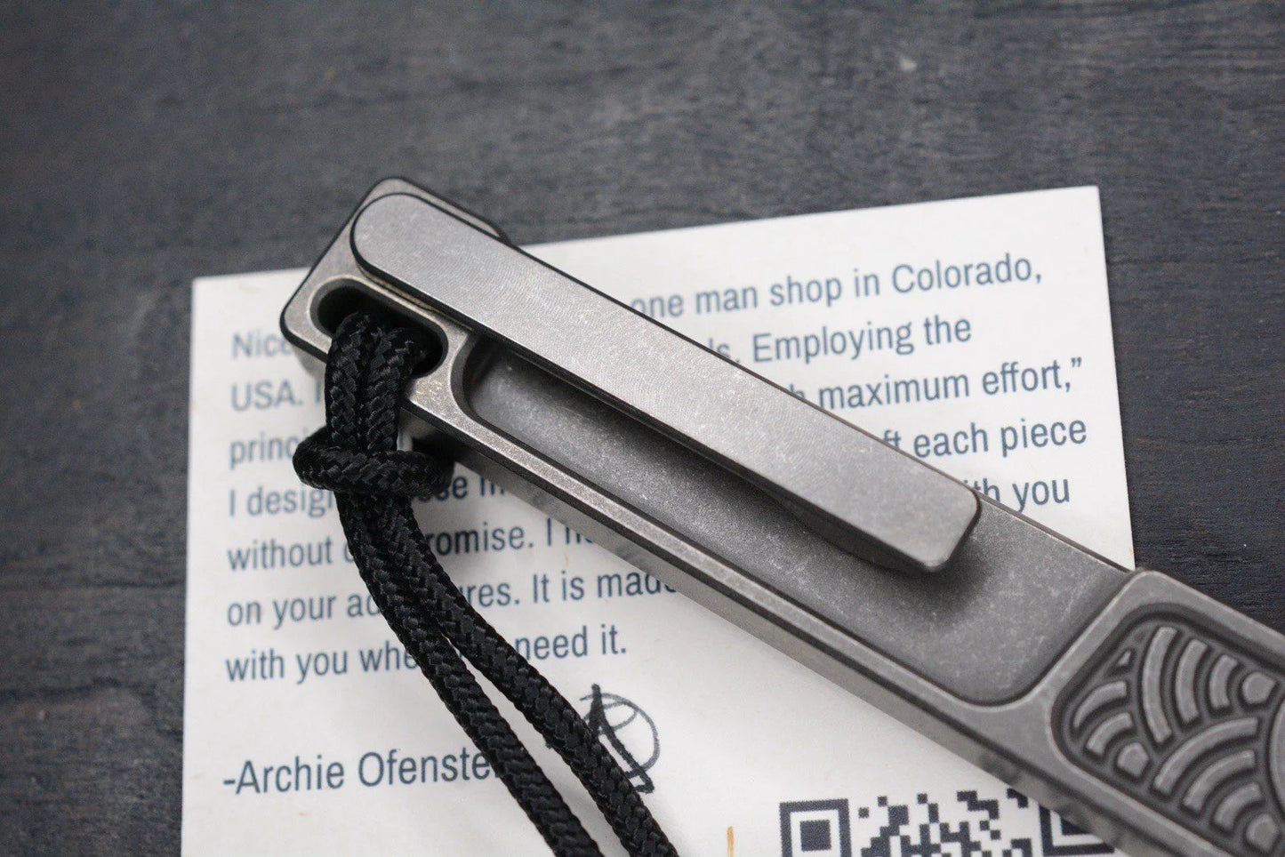NEW Nice Guy Machine Co x Urban EDC Mr Nicebar V2 Seigahai w/ TKW Curator Bead