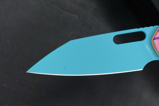NEW CJRB Alt Pyrite Dessert Warrior Wharncliffe Blade Sprinkle Handle