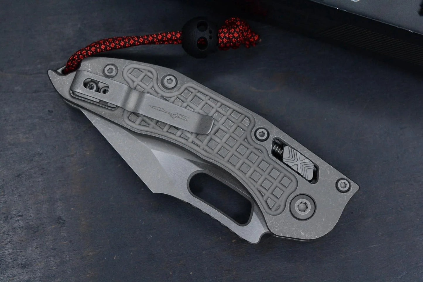 NEW Microtech Manual Stitch Marfione Select - Full Ti/ Frag FULL SERR w/ Playge