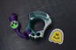 NEW Wkrmn Bonehead Resin Cast Blue/ Grey Bottle Opener w/ Wkrmn Skull Bead