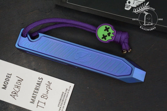 NEW Peace Neighbor Archon Blurple Ti Pry w/ Wkrmn Skull Bead Re Playge NGMCo