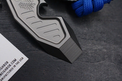 NEW Peace Neighbor Espion Ti Pry 3.5in w/ Ti Bead & Patch