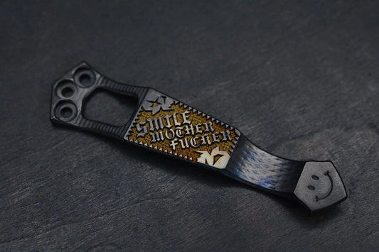 RARE Steel Flame x Ti2 Design 3-Hole Smile Mother F’er Clip Fallout TRD Bronze