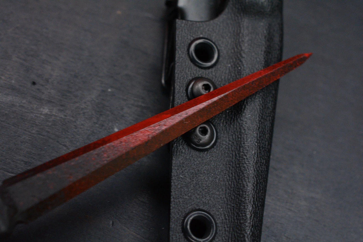 NEW Half Face Blades Cardiac Spike G-10 Coated Dagger w/John Wick Bead & Patch