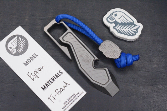 NEW Peace Neighbor Espion Ti Pry 3.5in w/ Ti Bead & Patch