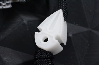 NEW Koch Tools “Artifakt” Arrowhead Pry Bar Black G-10 w/ White Artifakt Bead