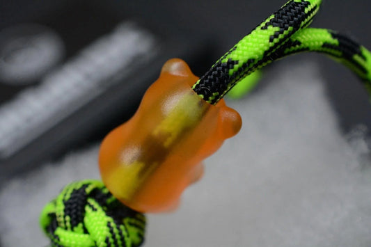 NEW Urban EDC Gummy Bear Lanyard Bead - Translucent Orange USA MADE