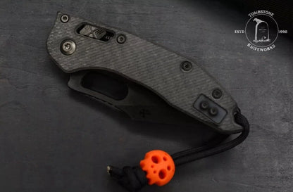 NEW Microtech Stitch-Manual Folder Shadow CF w/ Playge Patch & Bead