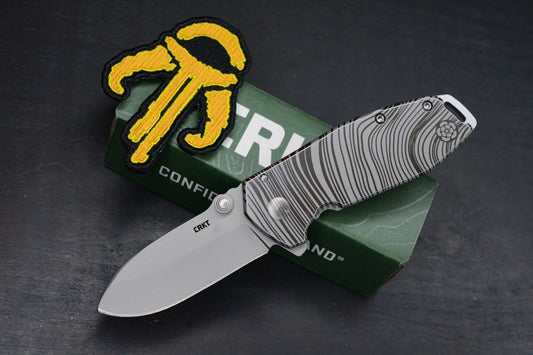 BRNLY "Beskar" Special Edition CRKT Squid Assist Deep Laser Engrave w/ PDW Patch