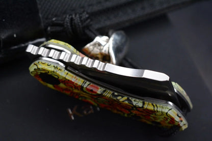 Koch x Kansept Knives Undead SW Mini Korvid w/ Green Beret Skull Bead
