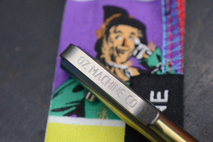 NEW Oz Machine Co Little John Ti Pen Sunrise Fade Ano - Raw SW & Satin Accents