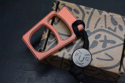 NEW OEGEDC Keystone Lite Ti Peach Cerakote  Bottle Opener BS EXCw/F**k Face Bead