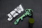 NEW Urban EDC Chaves Knives Ti Skeleton Pry Bar Ano-Green w/JRW Curator Bead