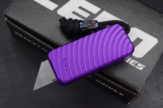 NEW RIVERY MFG x Cad Lab Zero Knife Purple Finish OG w/ Custom Bead